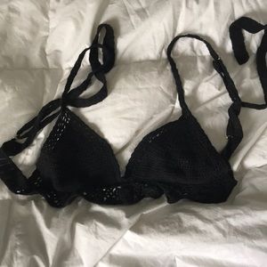 Black Lace Swimsuit / Lace Bralette